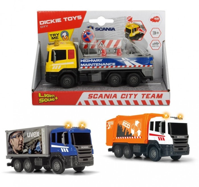 

Dickie Городская техника Scania кабина die-cast 17 см, Городская техника Scania кабина die-cast 17 см