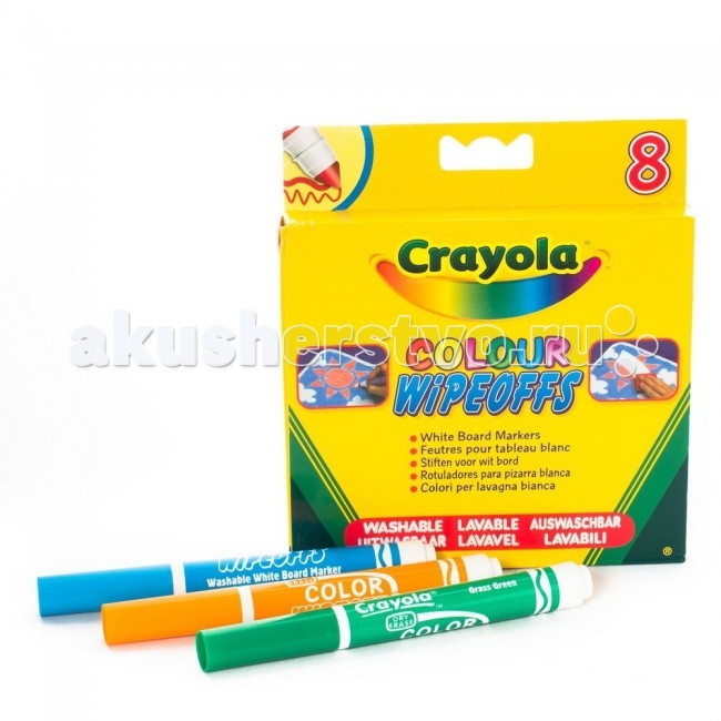  Crayola 8 цветов радуги для белой доски - Акушерство.Ru