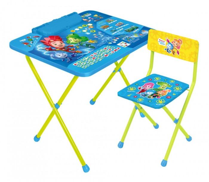 Детские столы и стулья Ника Комплект мебели Фиксики Азбука детские столы и стулья galaxy комплект детской мебели волшебный стол