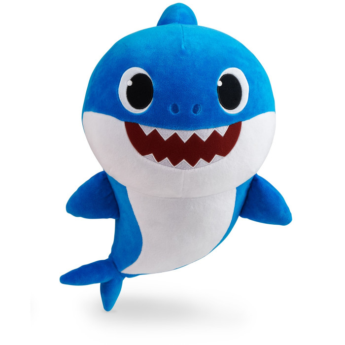 Мягкие игрушки Baby Shark плюшевая Папа Акула 45 см мягкая музыкальная перчаточная игрушка wow wee акуленок baby shark 61081