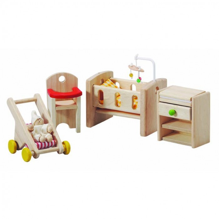 Кукольные домики и мебель Plan Toys Мебель для детской комнаты кукольные домики и мебель hape мебель для ванной