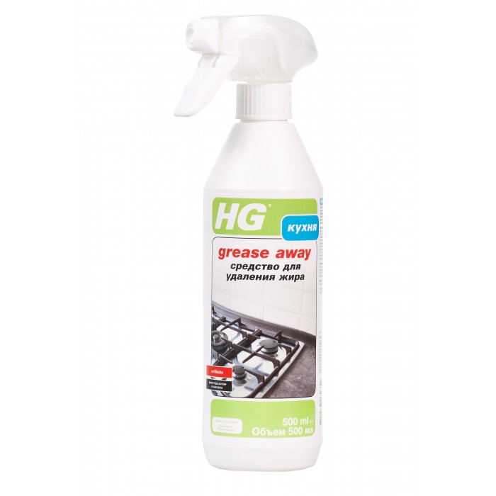 HG Средство для удаления жира 0.5 л интенсивное средство для чистки керамической плитки эко hg