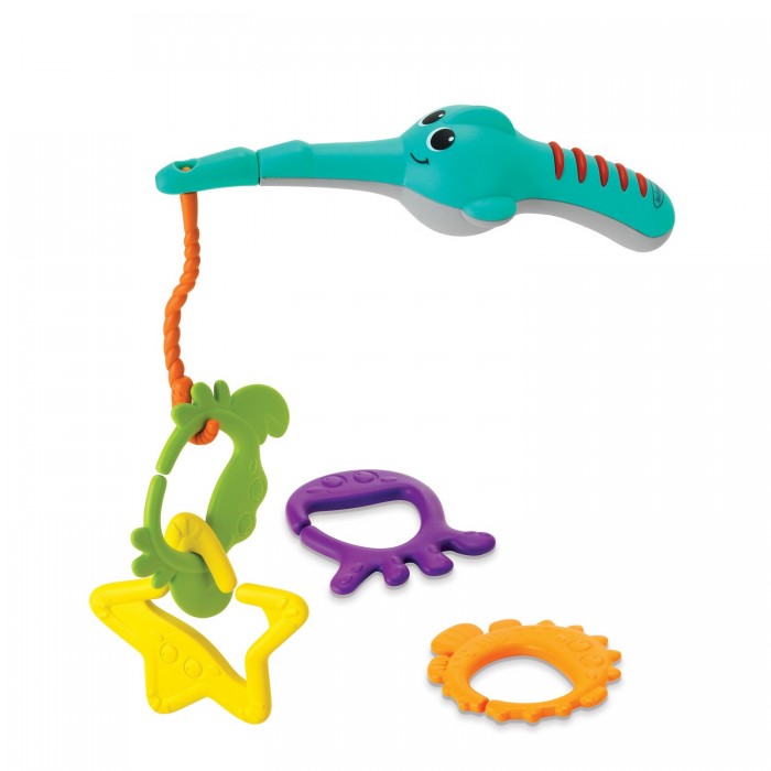игрушки для ванны infantino набор для купания жители океана Игрушки для ванны Infantino Набор для купания с удочкой