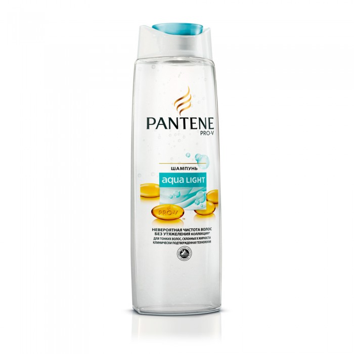 Pantene Легкий питательный шампунь Aqua Light для тонких склонных к жирности волос 250 мл