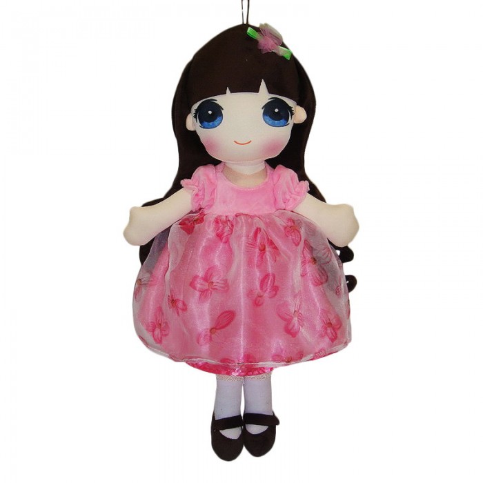 Куклы и одежда для кукол ABtoys Кукла в розовом платье 50 см мягкая игрушка abtoys кукла в розовом платье 50 см мультиколор