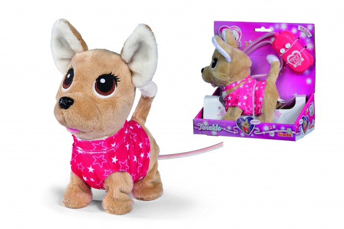 Радиоуправляемые игрушки Chi-Chi Love Интерактивная плюшевая собачка на кабельном ДУ 20 см мягкие игрушки chi chi love плюшевая модная собачка с сумочкой 20 см