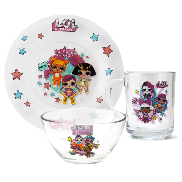 Посуда ND Play Набор посуды L.O.L. Surprise! Дизайн 2 (3 предмета) посуда nd play набор стеклянной посуды winx club дизайн 2 3 предмета