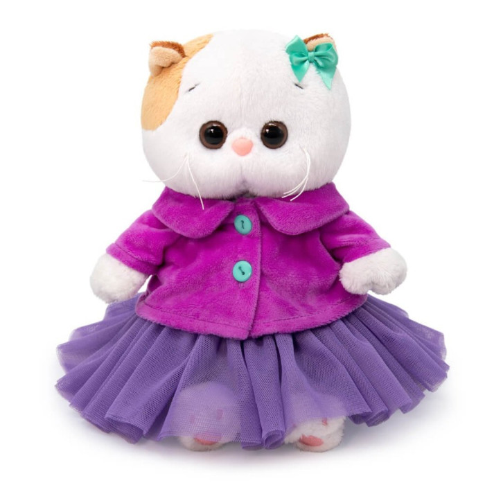 фото Мягкая игрушка budi basa кошечка ли-ли baby в пурпурной курточке и юбочке 20 см