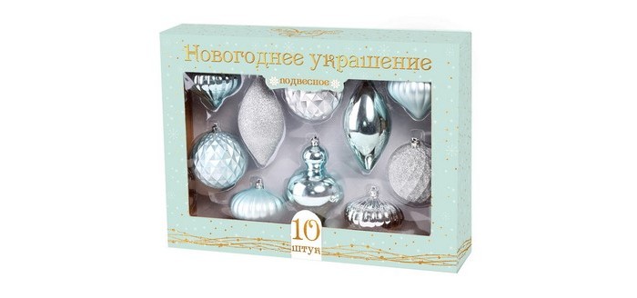 

Феникс Презент Набор елочных украшений 10 шт., Набор елочных украшений 10 шт.