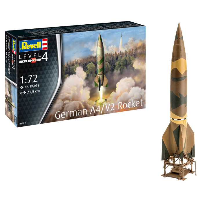 

Revell Немецкая баллистическая ракета A4/V2 Rocket, Немецкая баллистическая ракета A4/V2 Rocket