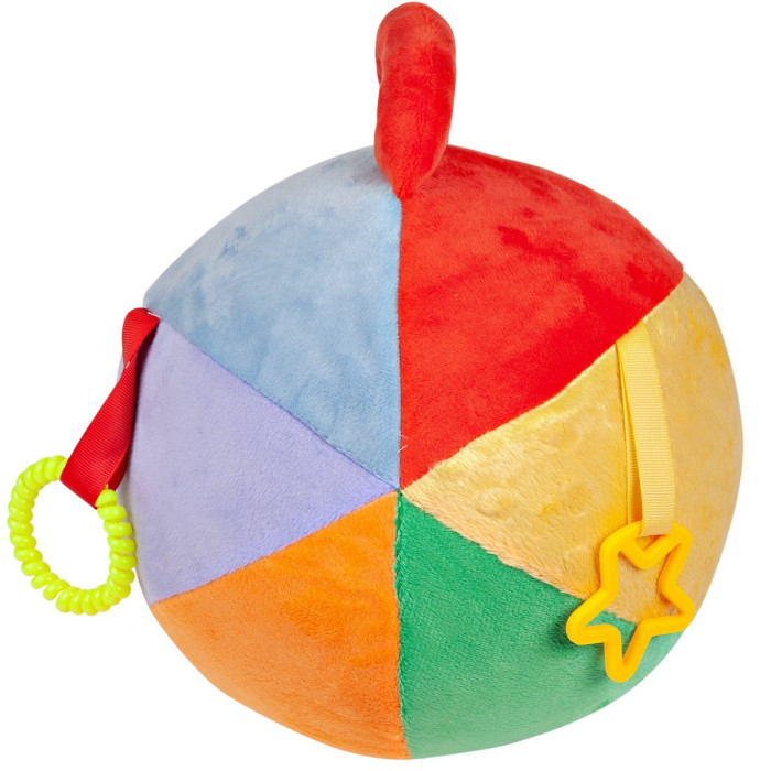 фото Развивающая игрушка evotoys мягкий бизиборд мячик мультицвет макси
