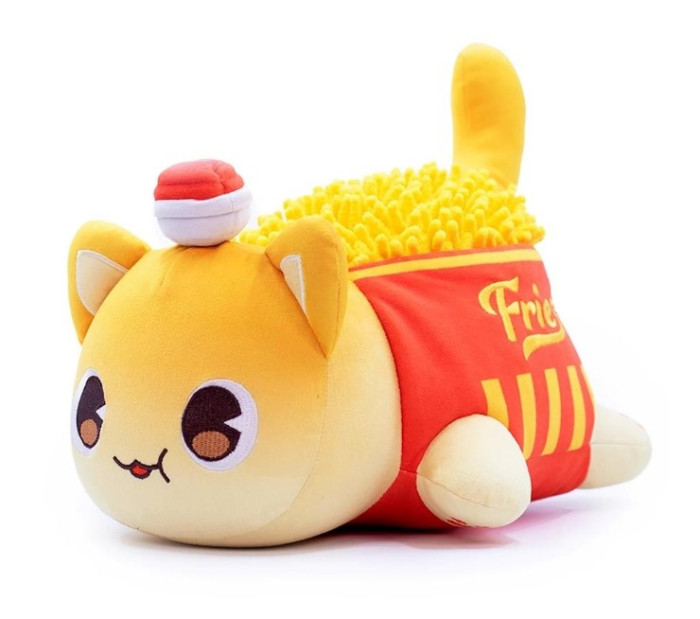 Mihi Mihi Мягкая игрушка - подушка кот Картошка Фри French Fries Cat 25 см