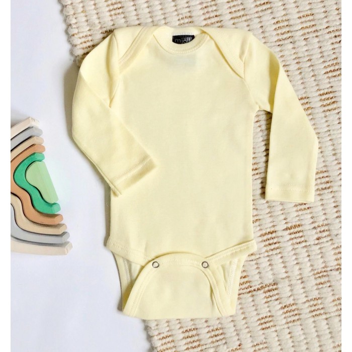

Mjolk Боди с длинным рукавом Light Yellow, Боди с длинным рукавом Light Yellow