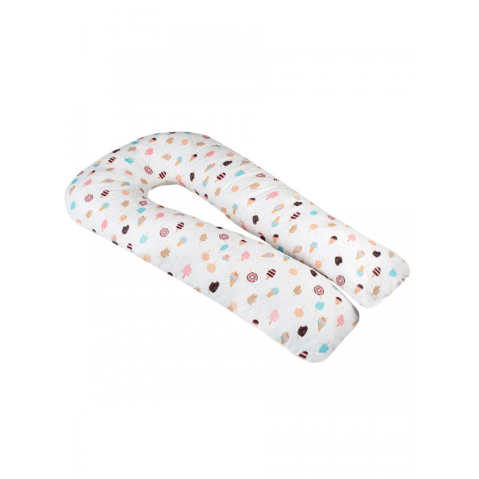 Подушки для беременных AmaroBaby Подушка для беременных U-образная Эскимо 340х35 см многофункциональная подушка для кормления младенцев u образная с фиксированной бутылочкой съемная подушка для кормления младенцев