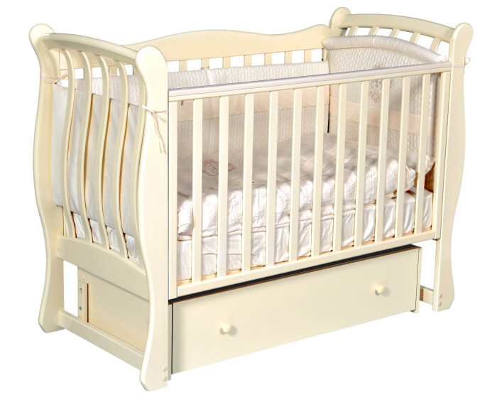 Детская кроватка ByTwinz Tiffany 1 автостенка (универсальный маятник)