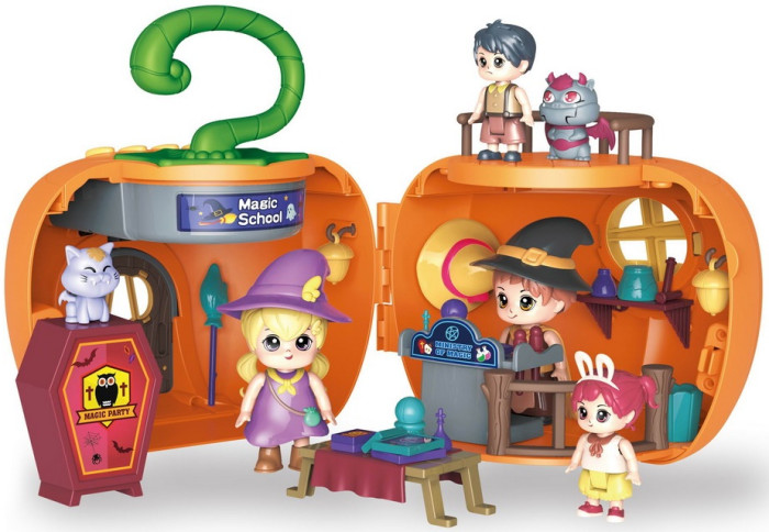 Pituso Игровой набор Домик с куколками Magic Pumpkin подарочный набор голографический блокнот и обложка magic mood