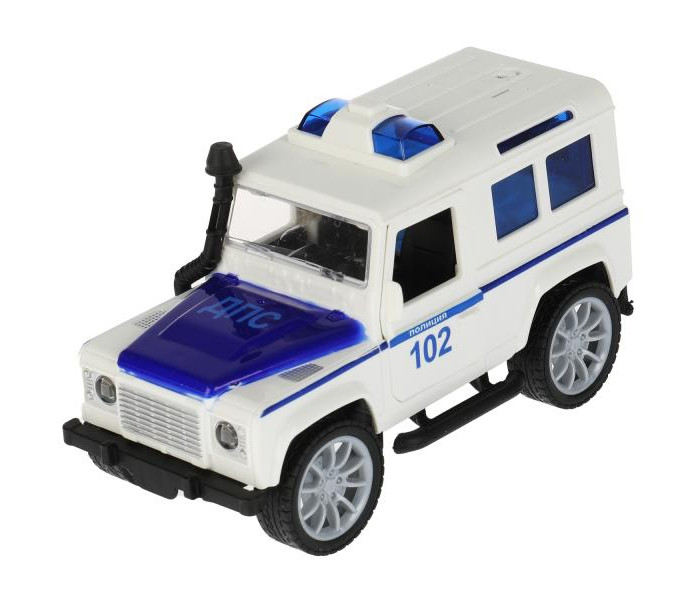 Технопарк Машина со светом и звуком Джип Полиция 18 см технопарк машина джип road racing