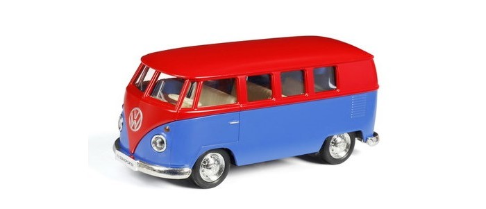 Машины Uni-Fortune Машина 1:32 1:32 Автобус инерционный Volkswagen Type 2 (T1) Transporter микроавтобус rmz city volkswagen t1 transporter 554025m 1 32 красный синий
