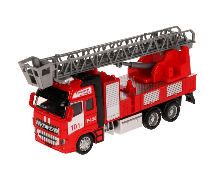 Технопарк Машина металлическая со светом и звуком Пожарная машина 21 см технопарк пожарная машина a5533 2r