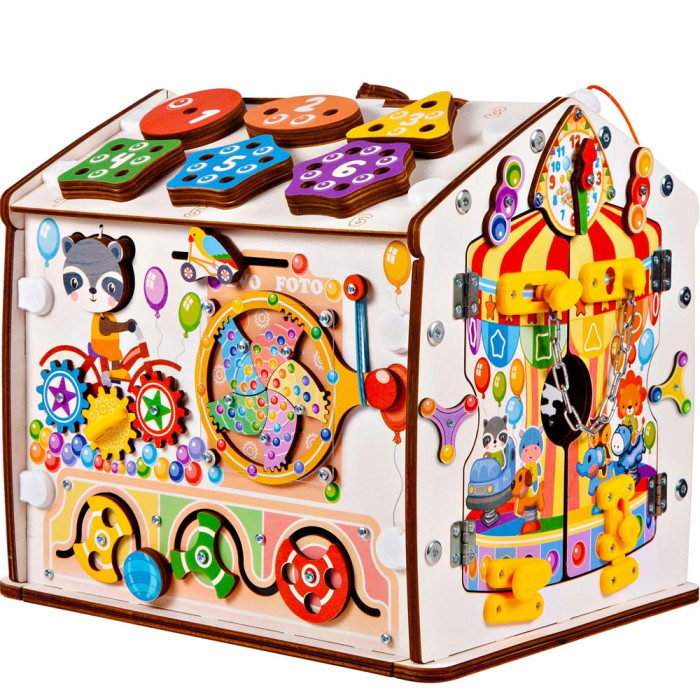 Развивающая игрушка Evotoys Домик разборный ЭвоПарк 30х30х25 см