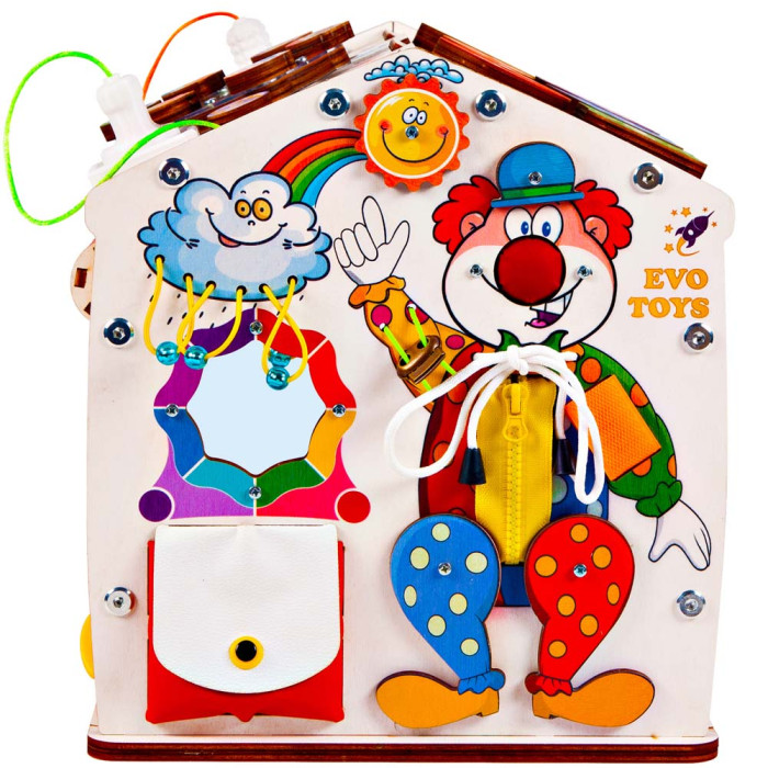 Развивающая игрушка Evotoys Домик разборный ЭвоПарк 30х30х25 см