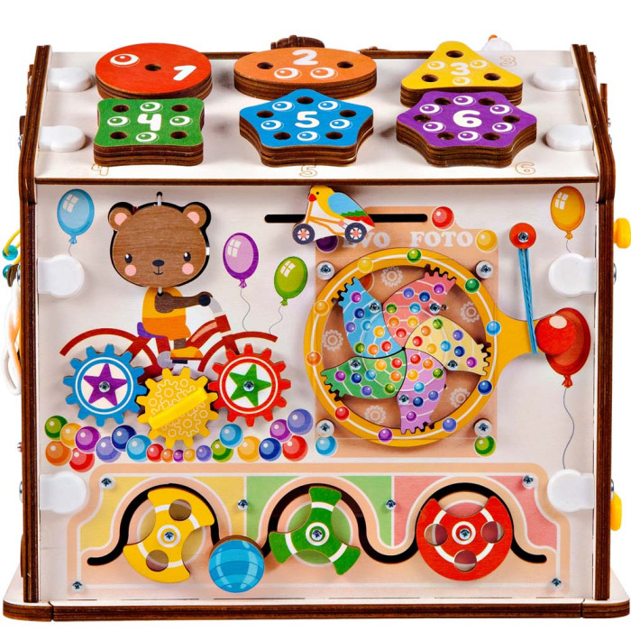 Развивающая игрушка Evotoys Домик разборный ЭвоПарк 30х30х25 см