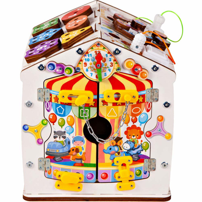 Развивающая игрушка Evotoys Домик разборный ЭвоПарк 30х30х25 см