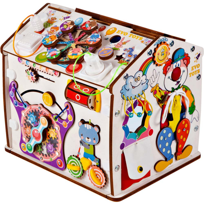 Развивающая игрушка Evotoys Домик разборный ЭвоПарк 30х30х25 см