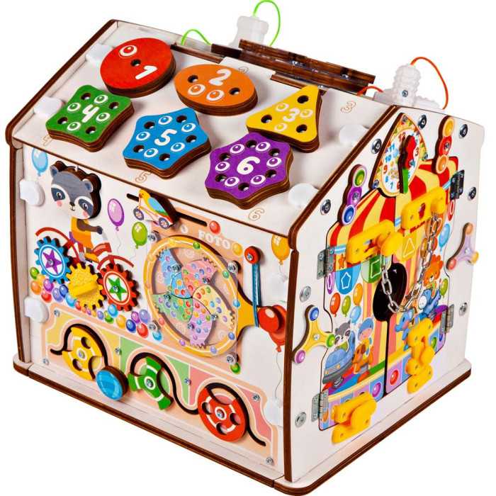 Развивающая игрушка Evotoys Домик разборный ЭвоПарк 30х30х25 см