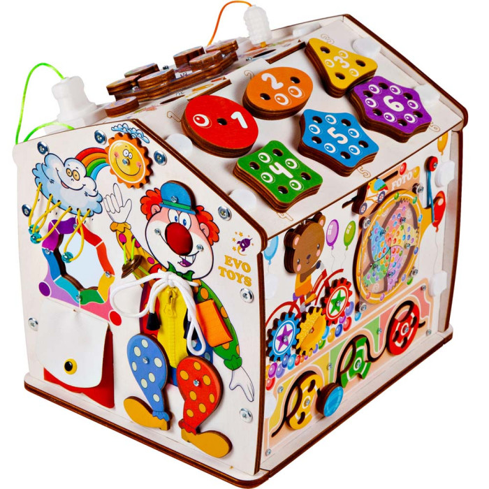 Развивающая игрушка Evotoys Домик разборный ЭвоПарк 30х30х25 см