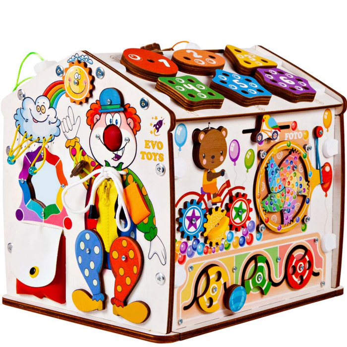 Развивающая игрушка Evotoys Домик разборный ЭвоПарк 30х30х25 см