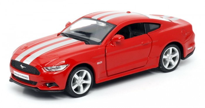 Uni-Fortune Машина инерционная RMZ City Ford 2015 Mustang with Strip 1:32 maisto 1 24 2015 ford mustang static die cast vehicles collectible model car toys