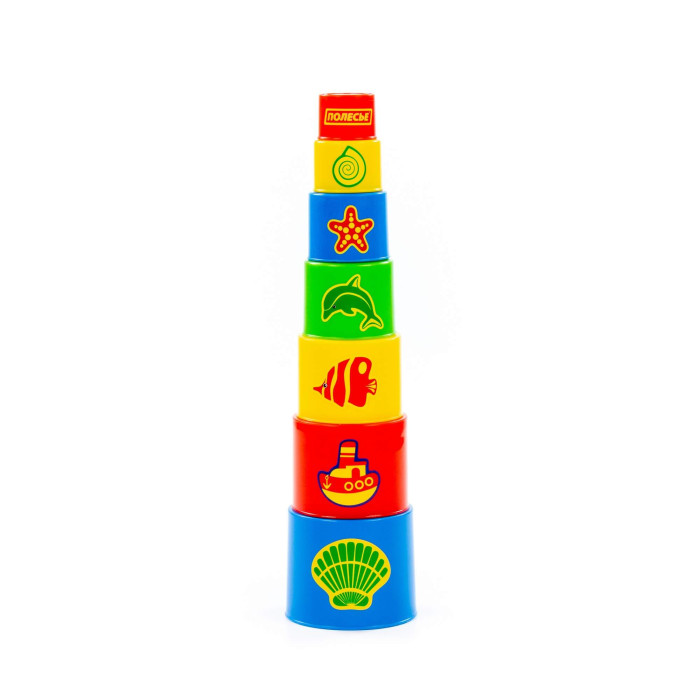 Развивающая игрушка Полесье Занимательная пирамидка № 3 52353 - фото 1