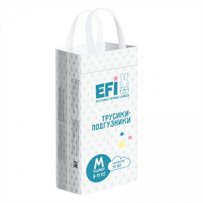 Efi Подгузники-трусики Super Slim M (6-11) 52 шт. - Акушерство.Ru