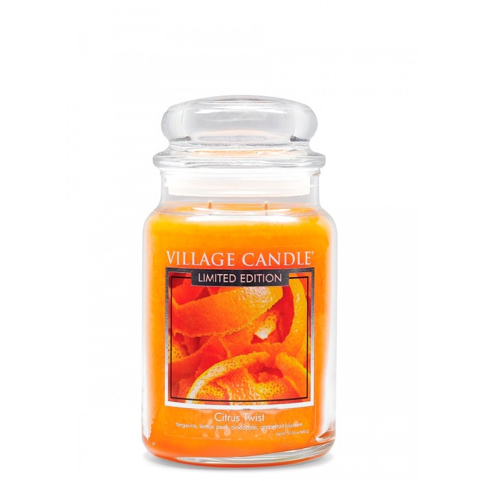 

Village Candle Ароматическая свеча большая Цитрусовый Микс, Ароматическая свеча большая Цитрусовый Микс
