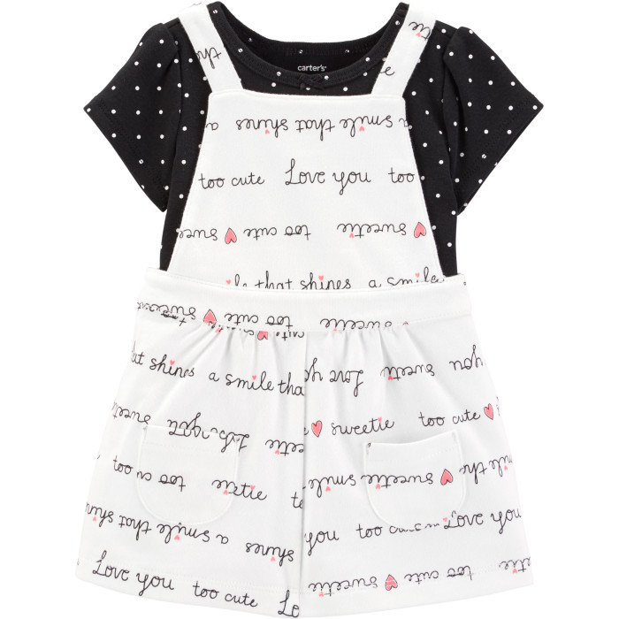 Комплекты детской одежды Carter's Комплект для девочки (боди, сарафан)