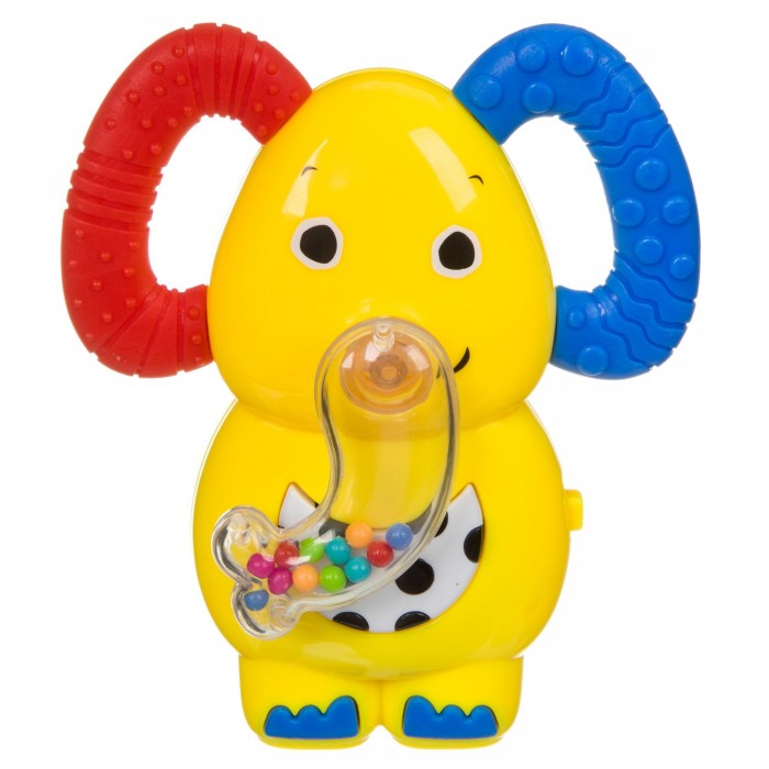 Погремушки Bondibon Игрушка музыкальная Слон с прорезывателем музыкальная игрушка погремушка умный львенок с прорезывателем комплект