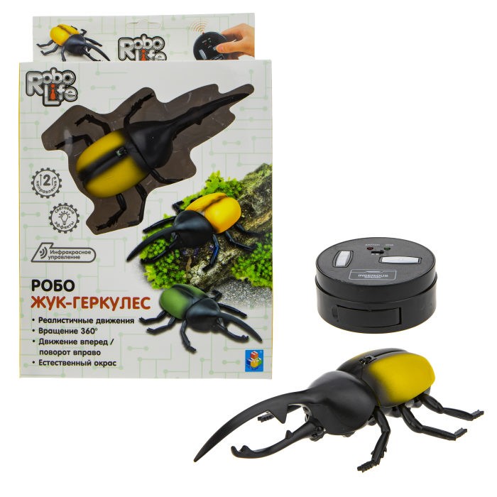 

1 Toy Robo Life Игрушка функциональная Робо Жук-Геркулес, Robo Life Игрушка функциональная Робо Жук-Геркулес
