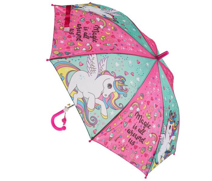 Зонт Играем вместе детский Единороги со свистком 45 см зонт детский радуга со свистком zond r
