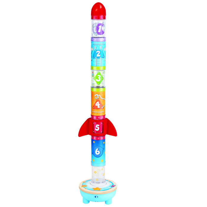Развивающая игрушка Hape развивалка для детей Ракета структура и интерпретация классической механики