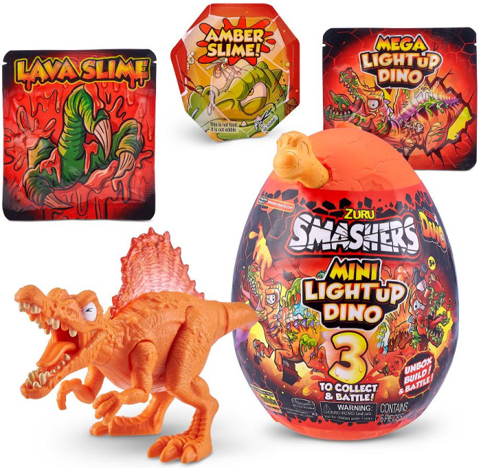 Zuru Игровой набор Smashers Mega Lava Огненное малое яйцо