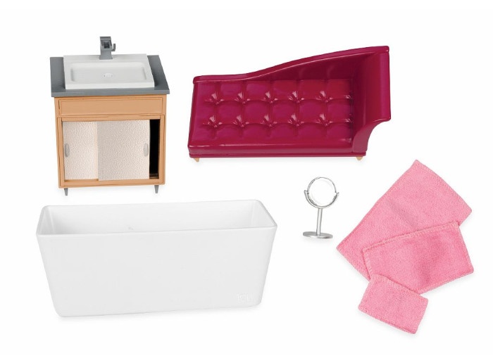 Lori Набор игровой Роскошная ванная с мебелью и аксессуарами