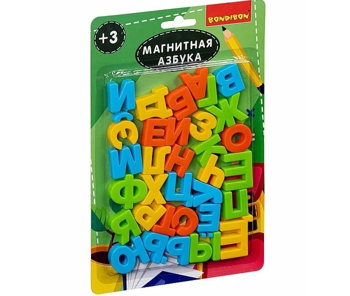 Bondibon Азбука магнитная 33 буквы русского алфавита
