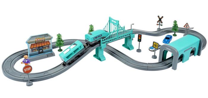 Bondibon Интерактивная железная дорога с электропоездом Город