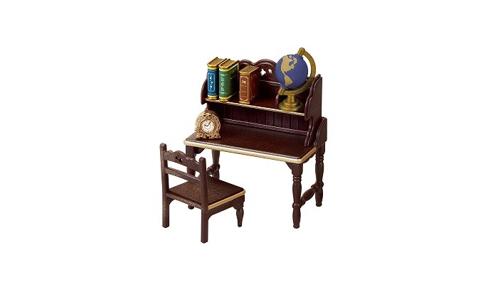 фото Sylvanian families классический коричневый письменный стол