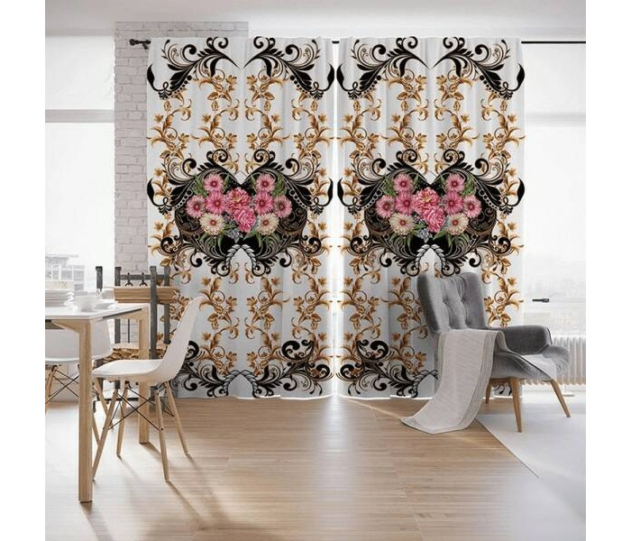 

JoyArty Шторы с фотопечатью Цветы и виньетки из сатена 290х265 см, Шторы с фотопечатью Цветы и виньетки из сатена 290х265 см