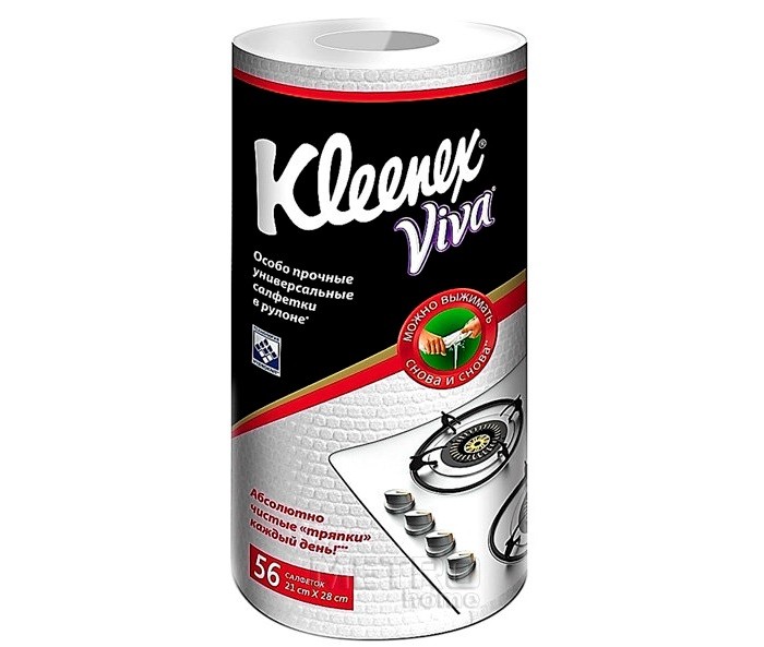 Хозяйственные товары Kleenex Универсальные тряпки в рулоне Вива 56 листов
