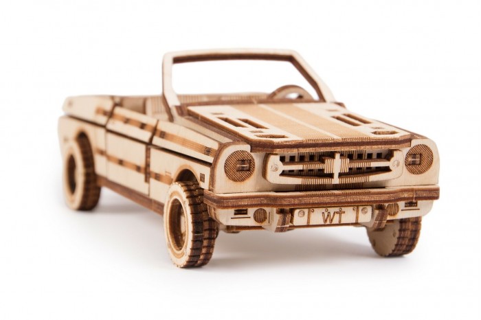  Wood Trick Механический 3D-пазл Кабриолет