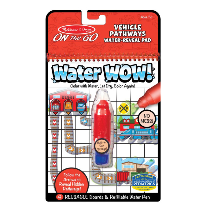 MELISSA & DOUG Water Wow! раскраска водой - транспорт | Kids Craft