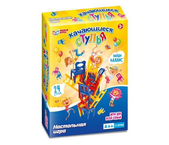 

Умные игры Настольная игра качающиеся стулья 14,4х19,5х3,4 см, Настольная игра качающиеся стулья 14,4х19,5х3,4 см